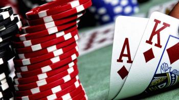 casino chips and casino cards